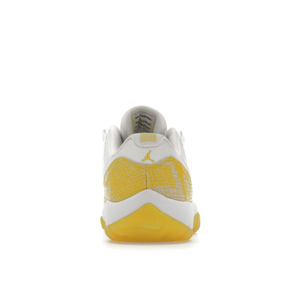 Air Jordan 11 Low Yellow Snakeskin Women Sneakers White Tour-Yellow Sail AH7860-107
