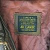 US NAVY Genuine Leather TYPE G-1 Flight Jacket Men's L Dark Brown Made in Korea Military Bomber(USED)