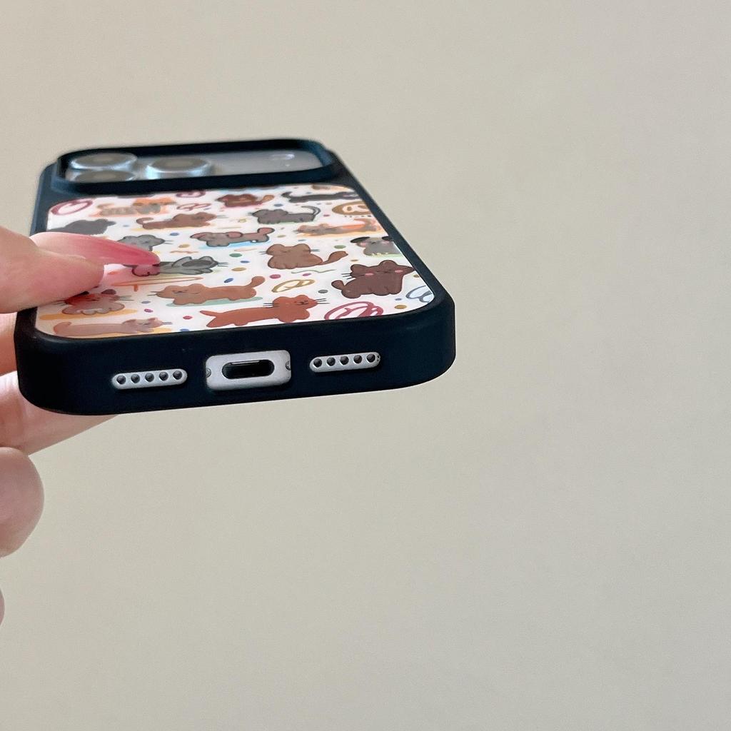 Чехол с мультяшным животным из золотой фольги для iPhone
