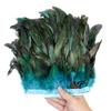 1 Meter Fluffy Natural Rooster Feather Trim Fringe Wedding Decoration Carnival Accessory Sewing Feather Ribbon 15-20 CM