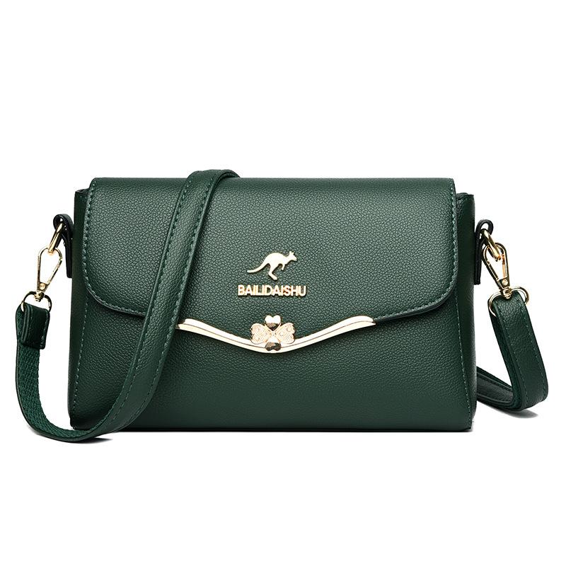 Женская сумка, модная сумка через плечо, женская мягкая кожаная сумка, сумка для мам среднего возраста, универсальная маленькая квадратная сумка