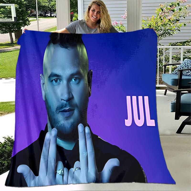 1pc Blanket Jul rapper Print Design, Lightweight Blanket for Sofa, Bed- Soft &Warm, Gift for All Seasons like Christmas, Halloween