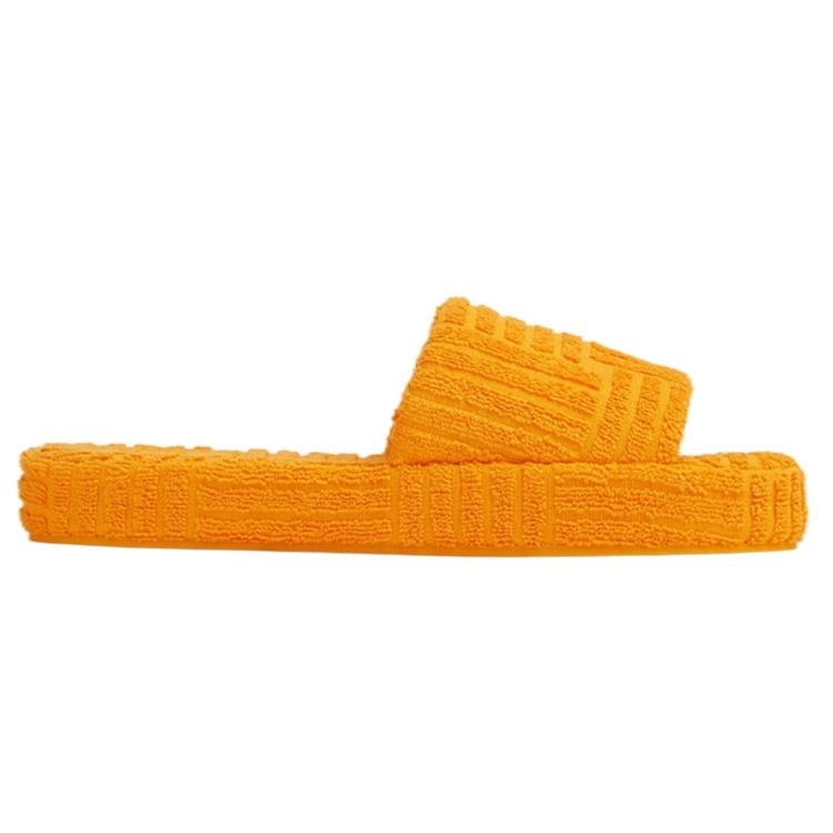 Bottega Veneta Resort Sponge Comfortable And Trendy Quiet Slide Slippers Men's Orange 660245V0VW07960