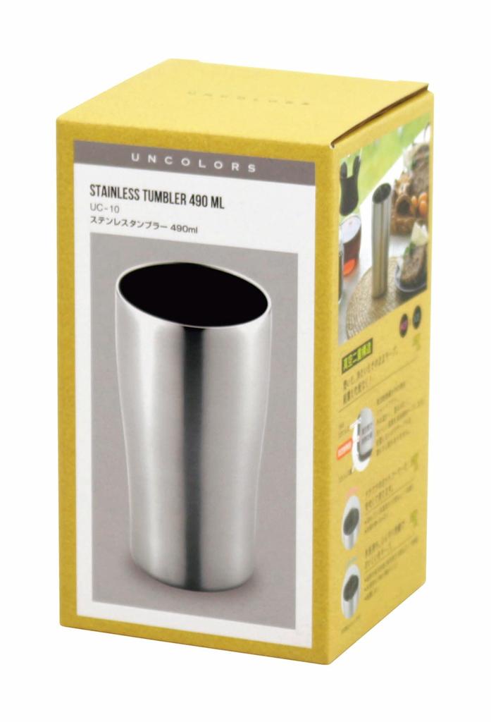 Kakuse вакуумный двойной стакан из нержавеющей стали 490 мл вакуумная двойная структура простой дизайн Ancolors теплый/холодный UC-10