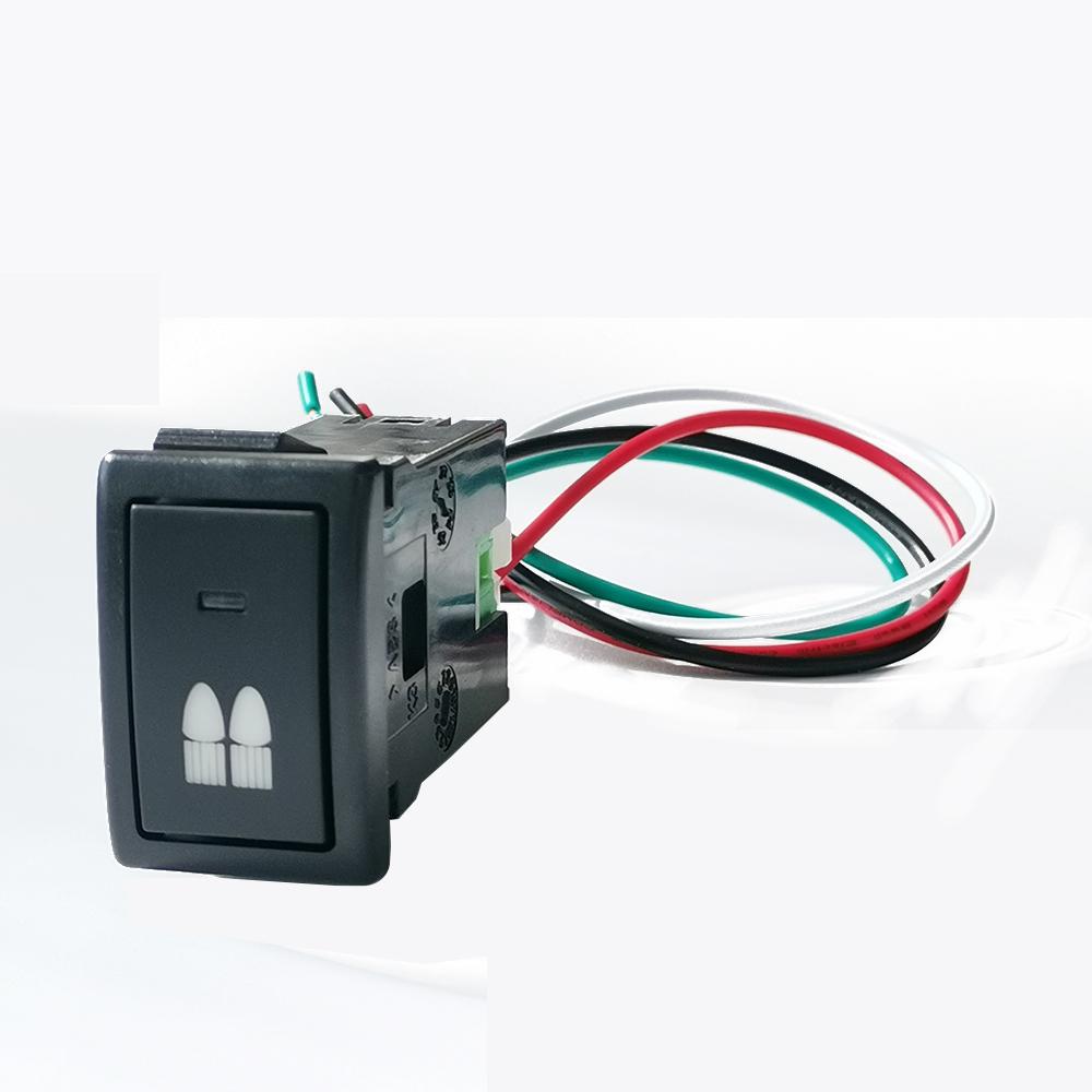 1PC Retrofit LED DRL Fog Lamp Fan Radar Front Diff Lock Power On Off Spotlight Radar Switch For Suzuki JIMNY LANDY 2007-2015