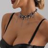 Heavy Metal Punk Goth Pentagram Fringed Leather Rope Collarbone Chain Sweet Cool Babes Necklace