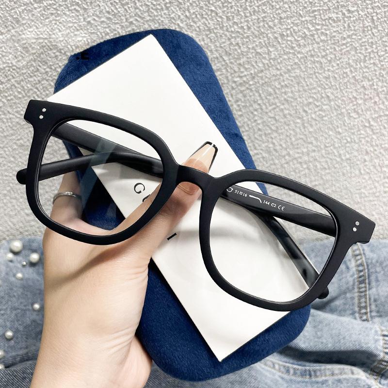 Big Square Frame Woman Glasses Fashion New Rice Nail Anti Blue Light Reading Glasses Female Green Leopard Leg Presbyopia Eyewear