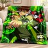 Ben10 blanket Flannel Blanket Soft Cozy Plush Throw for Sofa Bed Lightweight Home Decoration Outdoor camping