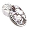 Wild Horse Gemstone Handmade 925 Sterling Silver Gift Jewelry Pendant 2.21" N5O86
