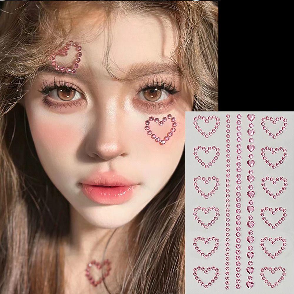 Face Decoration Face Jewelry Sticker Body Makeup Eye Shadow Sticker Gemstone Sticker Girls