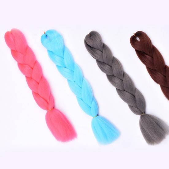 Женские Jumbo вязание крючком плетение Ombre Color Синтетические наращивания волос Kanekalon