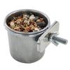 Cup Stainless Steel Birds Pet Supplies Bird Feeder Bird Supplies Hanging Bowl Cage Accessories