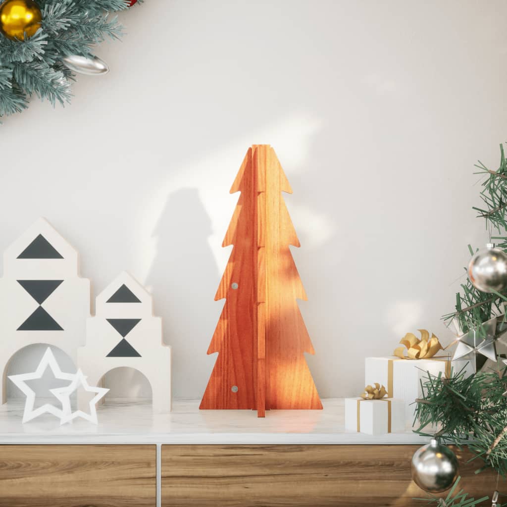 Wooden Christmas Tree for Decorating 49 cm Solid Pine Wood