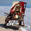 1 шт. Пляжное полотенце Red Dead Redemption, Оборудование для пляжа и бассейна на побережье, Модный рисунок, Прямоугольное, Необходимое в путешествии