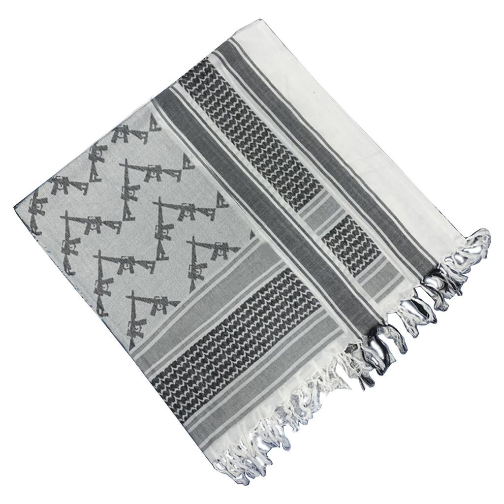 Stylish Shemagh Scarf Soft Jacquard Palestine Arab Shawl for Men Women Lightweight Arabian Dubai Headwrap Desert Scarf