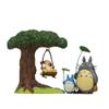Totoro Resin Micro Landscape With Cartoon Cat Swing And Autumn Leaves For Gift And Collection