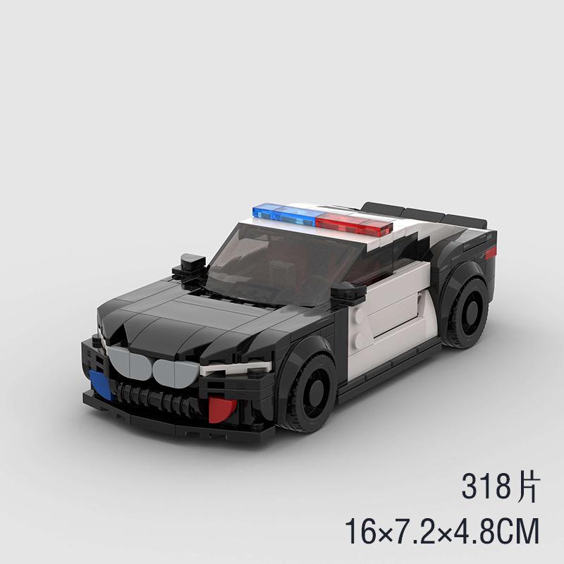 Технический Скоростной Автомобиль MOC Городской Гоночный Автомобиль Ралли Строительные Блоки Набор Кирпичей Ретро Украшение DIY Игрушки Для Детей Взрослых Подарки на День Рождения
