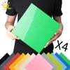 HUIQIBAO 4 шт. Классические Базовые Пластины Блоки 32x32 Точки Строительные Базовые Пластины Кирпичи Сборка Город MOC Друзья Город Строительные Игрушки