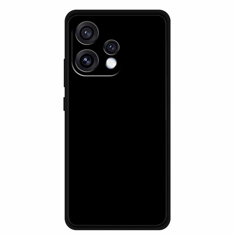 Чехол для Oppo Reno15 5G Цветочный Черный Силиконовый Мягкий Защитный Задний Чехол для Oppo Reno 15C 2025 Чехол для Телефона Coque Мультяшные Ракушки
