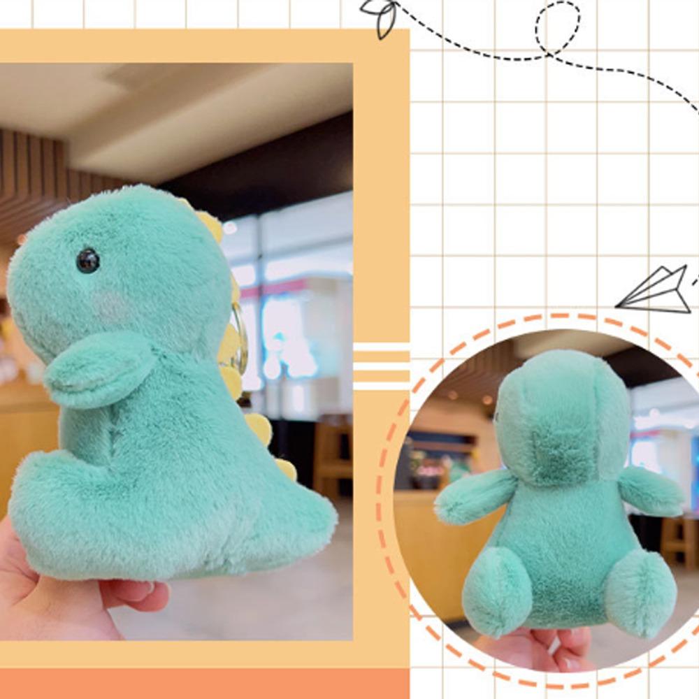 Милый динозавр плюшевая кукла игрушки кулон 12 см мягкая кукла брелок кавайный мультфильм плюшевая подвеска автомобиль
