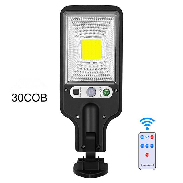 Солнечный свет с датчиком движения, уличный солнечный светильник, водонепроницаемый садовый пульт дистанционного управления для 3 режимов настенного освещения