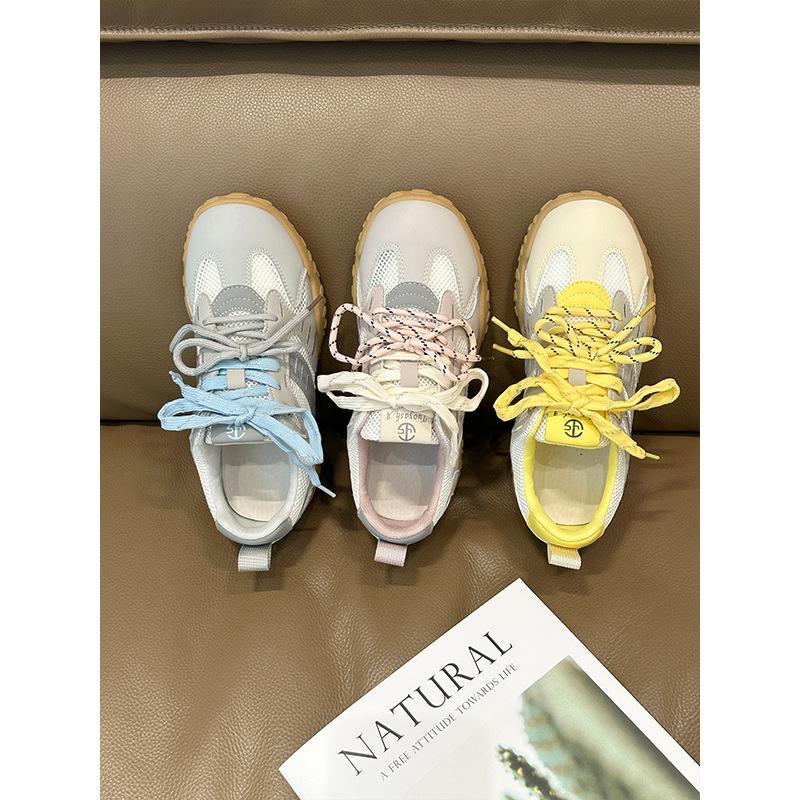 Кроссовки женские на платформе в стиле балеток, немецкие, новинка 2025 года, ретро, универсальные, дышащие, нескользящие, повседневные, спортивные, Forrest Gump