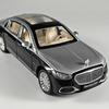 1:24 Mercedes Benz Maybach S680 Роскошный Лимузин Металлический Литой Модель Звук и Свет Детская Игрушка Коллекция Хобби Подарок для Мальчиков