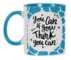Inkdotpot Вы можете, если думаете, что можете Керамическая кружка для кофе на 11 унций Вдохновляющие цитаты Сотрудник Начальник Коллеги День рождения