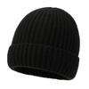 Men's Trendy Wool Winter Hat with Velvet, Earmuffs, and Solid Color Knit - Cold-Proof for Cycling