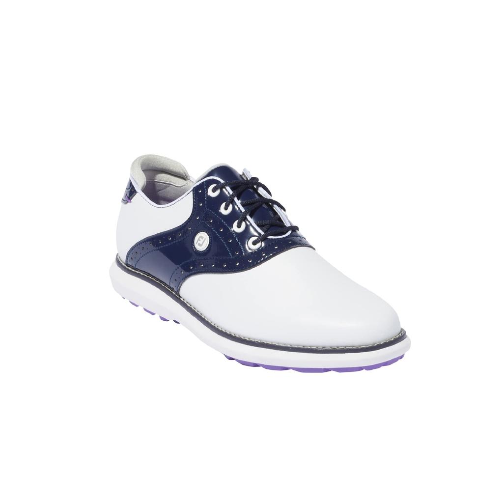 Golf Shoes FJ Traditions Spikeless Cm 3E [Footjoy] White/Navy 25.0