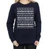 Disney Womens/Ladies Mickey And Minnie Christmas Fair Isle Sweatshirt