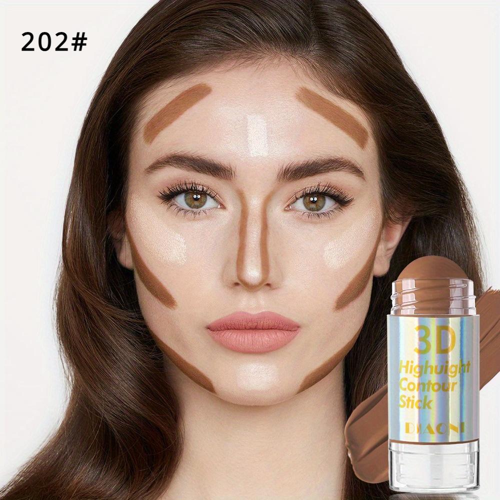 Multi-Functional Contouring Stick Matte Concealer Foundation Bronzer Stick Nose Shadow Stick Face Definition Solid Contouring Cream Make-up Stick