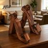 Solid Wood Book Holder Wooden Stand for Reading, Adjustable Tablet Cookbook Holder, Photo Frame Foldable Desktop Display Rack Music Records Art Print