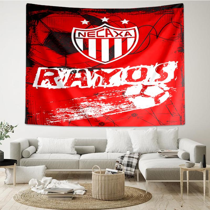 1PC Football Crest Heartbeat Printed Tapestry Room Decoration Wall Hanging for Living Room Bedroom, dormitory, Birthday and Christmas gifts