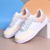 Fashion Autumn Women Vulcanized Shoes Fashion Comfort Female Leather Lace Up Skate Casual Shoe Running Walking Platform Sport Sneakers