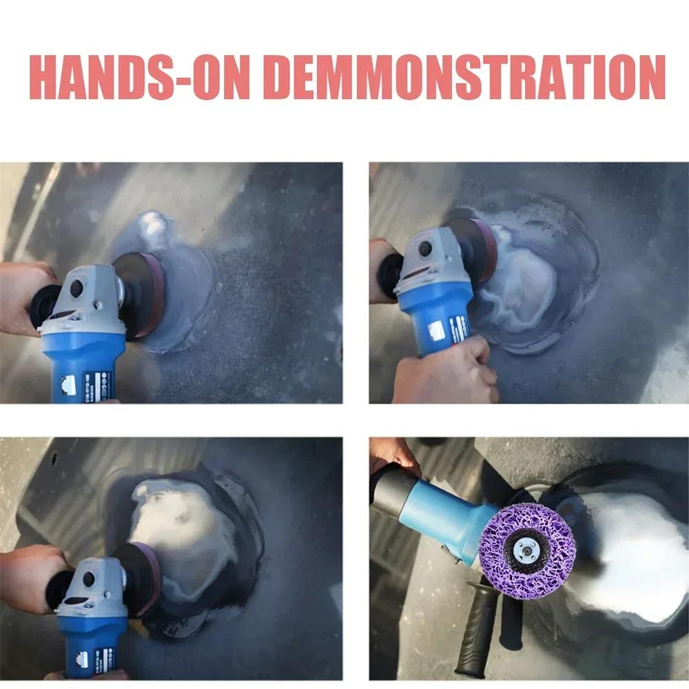 1 шт. 100 115 125 мм абразивный диск для угловой шлифмашины для удаления краски и ржавчины коралловый полировальный круг