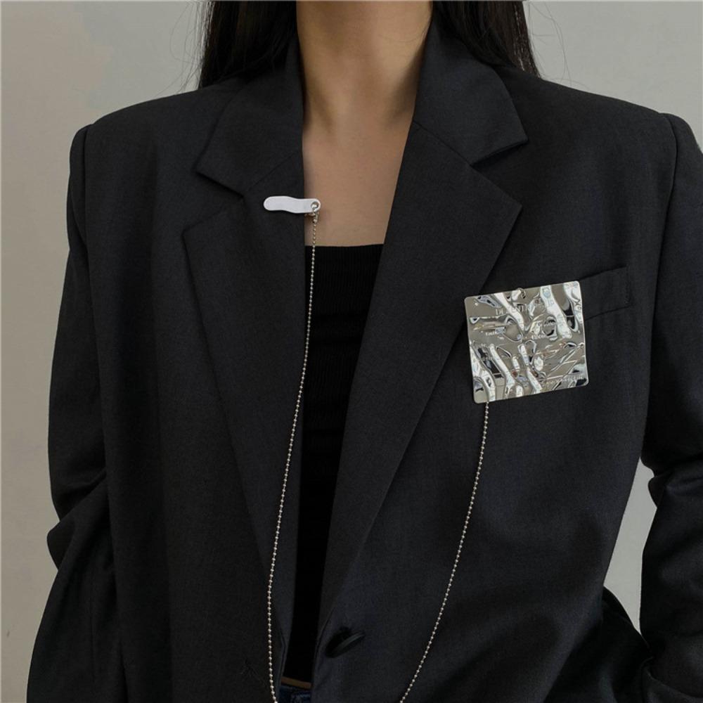 Сердце кисточка брошь квадратный влюбленный костюм модные металлические украшения мужчины