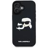 Karl Lagerfeld Hc 3D Rubber Double Heads Case For Iphone 16 Black