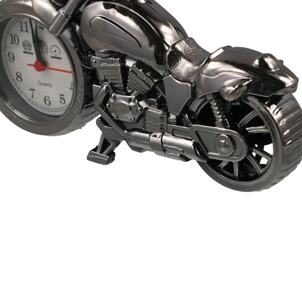 Easy to Use Arabic Numeral Bedside Clock Motorcycle Model Motorcycle Alarm Clock Desktop Ornament