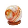 Feng Shui Red Carnelian Crystal Sphere for Vastu Healing Gemstone Carnelian Stones Ball for Meditation Focus Crystal At Home Dcor