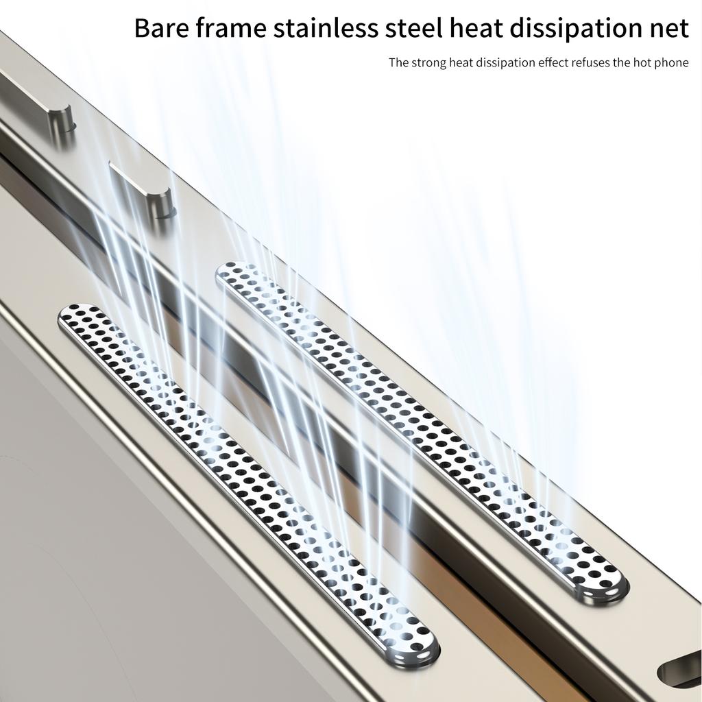 Бамперы для Samsung Galaxy S25 Ultra Металлическая рамка Чехол с теплоотводом с защитой объектива камеры