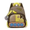 Excavator Children Cartoon Backpack With Breathable Nylon For Kids School Travel