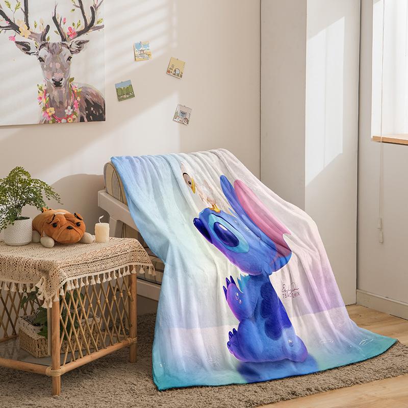Фланелевое одеяло Riman Stitch Series, напечатанное на 3D-принтере, для дивана, утолщенное одеяло.