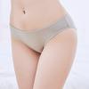 Soft Cotton Panties for Women Sexy Low Waist Briefs Solid Color Underwear Ladies Lingerie 1 Piece