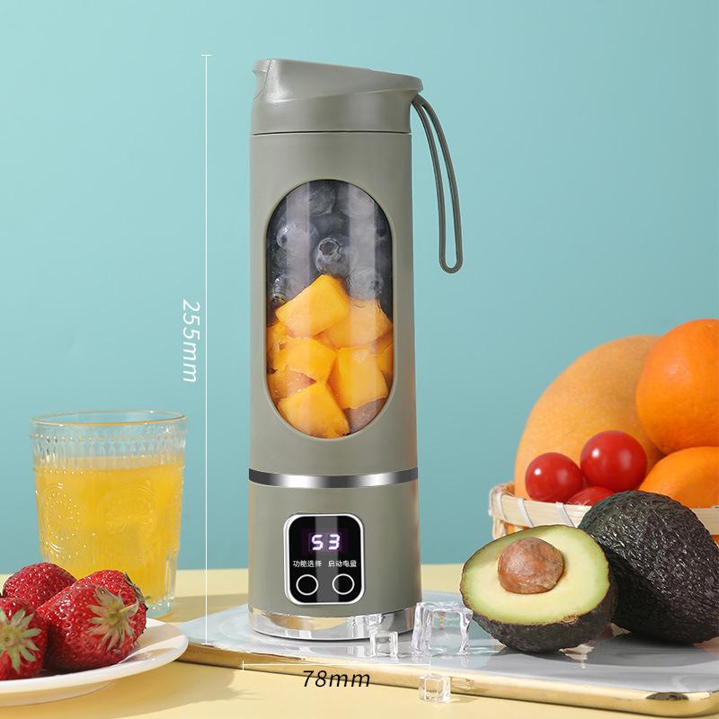 Portable Electric Juicer 450ml Juice Blenders USB Recharable Mini Fruit Mixer Wireless Juicer Bottle Fresh Juice Extractor