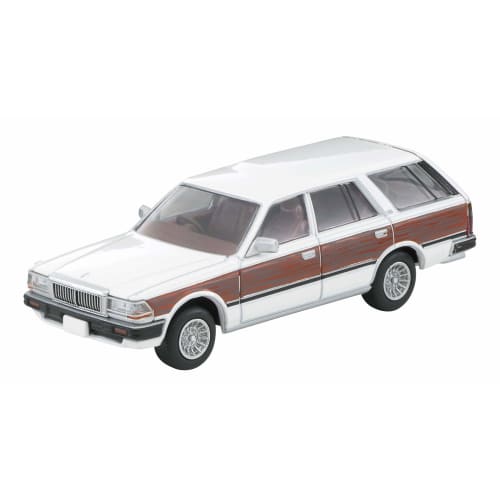 TOMYTEC Tomica Limited Vintage Neo 1/64 Scale LV-N209c Nissan Cedric Wagon V20E GL Custom Specification White/Wood Grain Finished Model
