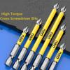 10/6pcs High Hardness Batch Head Non-slip PH2 Screwdriver Set Impact Drill Bit