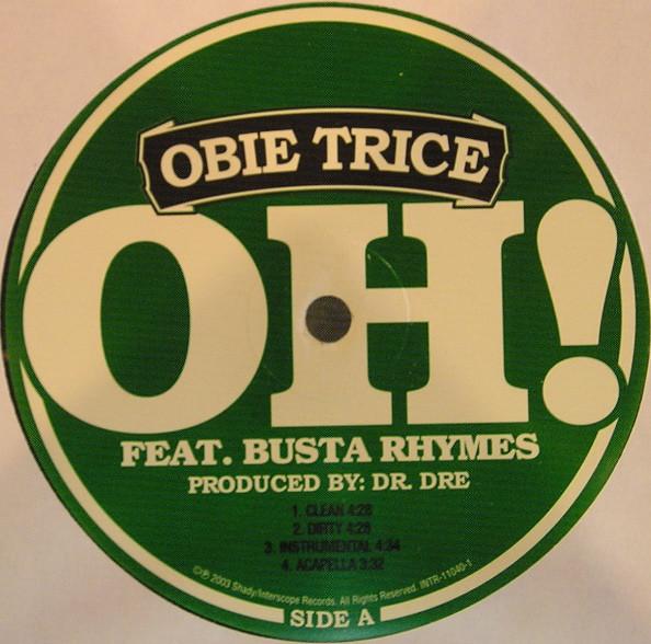 12-дюймовая пластинка OBIE TRICE BUSTA RHYMES Oh INTR110401 Shady Records 2003 US Rap HipHopRB Б/у