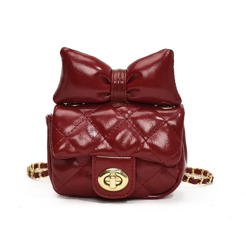 Adorable Butterfly Knot Mini Shoulder Bag For Boys And Girls With Chain Strap