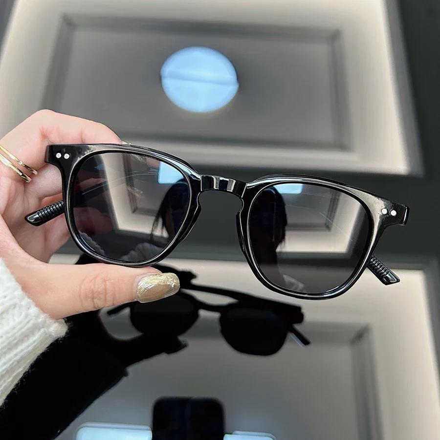 Модные квадратные солнцезащитные очки «кошачий глаз» женские мужские дизайнерские брендовые ретро солнцезащитные очки мужские женские с маленькой оправой винтажные